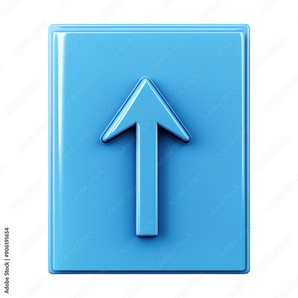 3D Blue Upload Button With Arrow On Transparent Png Background For Share Icons . Generative ai 3D Blue Upload Button With Arrow On Transparent Png Background For Share Icons . Generative ai