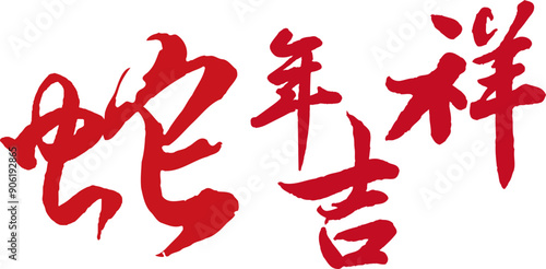 Chinese new year of snake 2024 character.