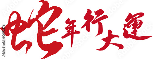 Chinese new year of snake 2024 character.
