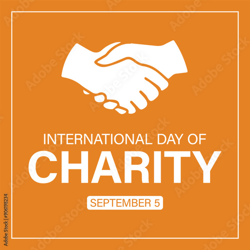 International day of charity. 5th September. Vector design or artwork.