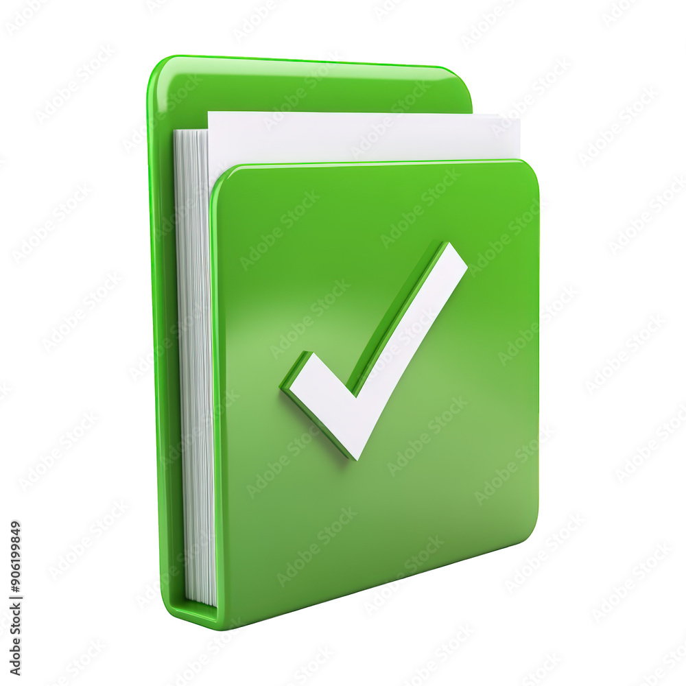 3D Green Checkmark In Square On Transparent Png Background For Success Notifications . Generative ai 3D Green Checkmark In Square On Transparent Png Background For Success Notifications . Generative ai