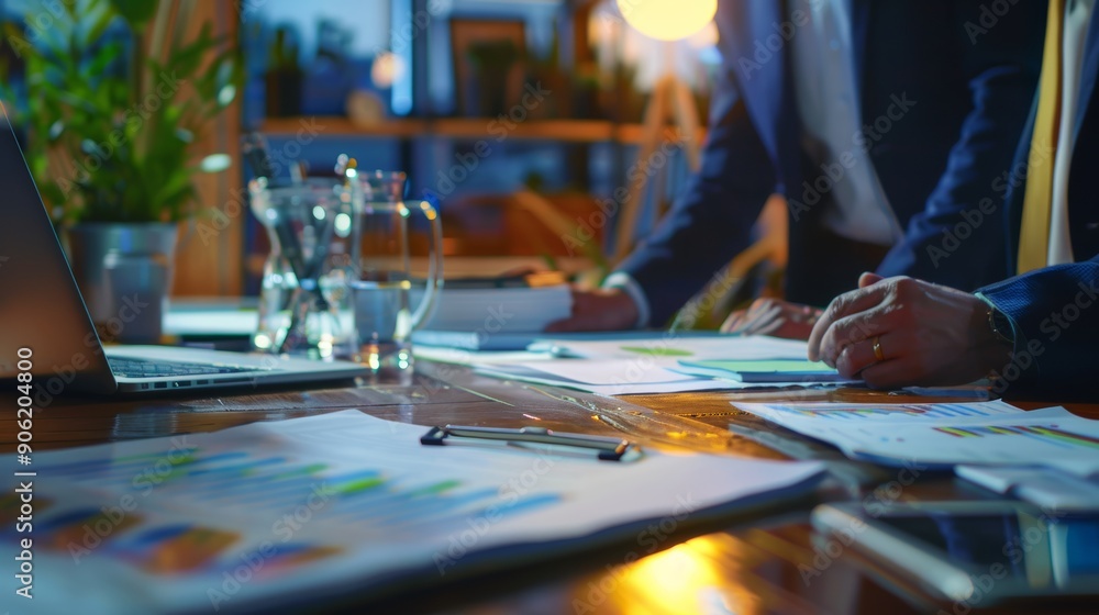 Fototapeta premium Business consultant meeting is discussing financial situation