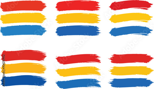 High-Quality Set of Vector Brush Strokes for Creative Design Projects
