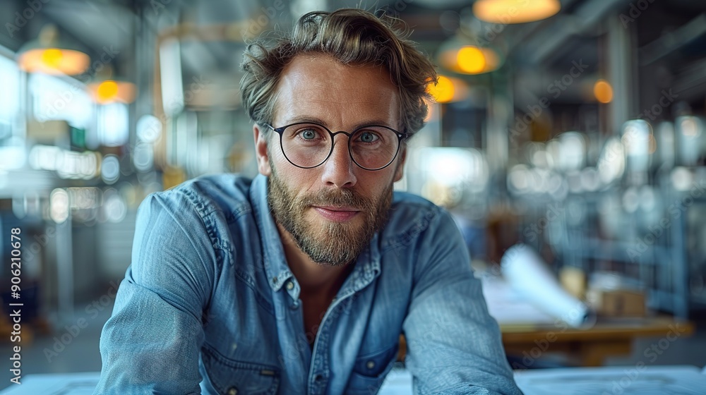 A man with glasses A man with glasses