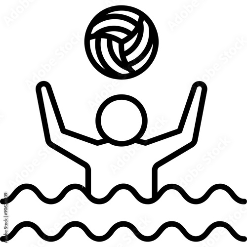 Water Volleyball Icon
