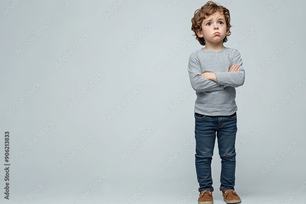 Confused expression model shoot, child looking puzzled wide eyed raised eyebrows expressive photoshoot, clean background, generated ai Confused expression model shoot, child looking puzzled wide eyed raised eyebrows expressive photoshoot, clean background, generated ai