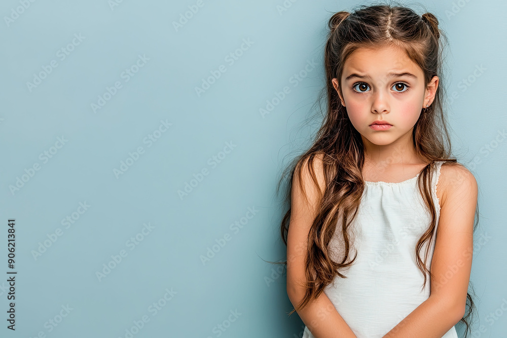 Confused expression model shoot, child looking puzzled wide eyed raised eyebrows expressive photoshoot, clean background, generated ai Confused expression model shoot, child looking puzzled wide eyed raised eyebrows expressive photoshoot, clean background, generated ai