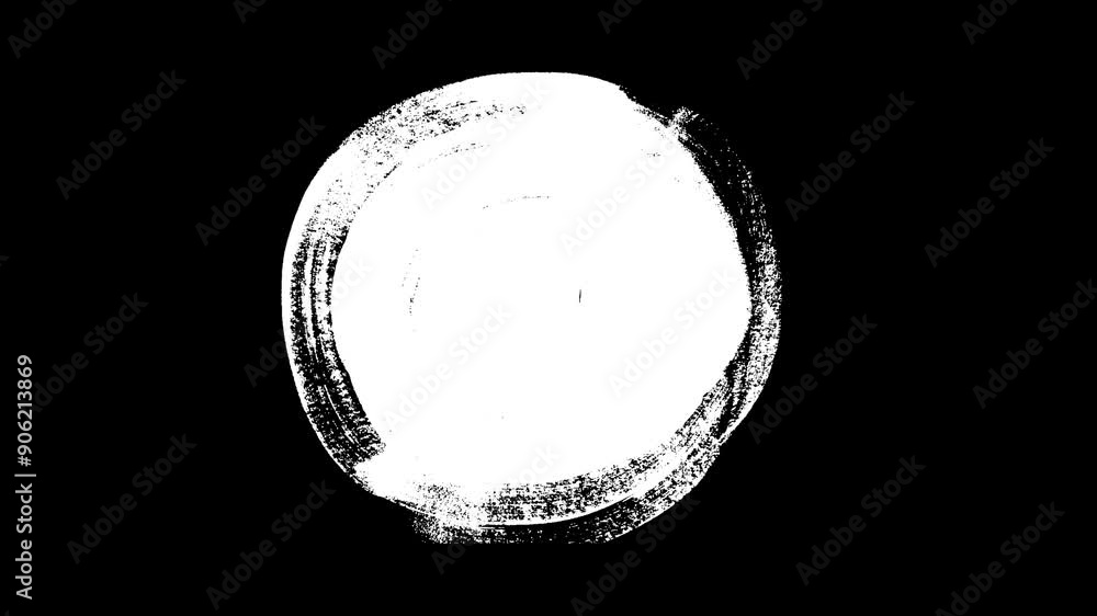 HandMade Brush Splash And Strokes animation with brush appearance appearing in a circle HandMade Brush Splash And Strokes animation with brush appearance appearing in a circle