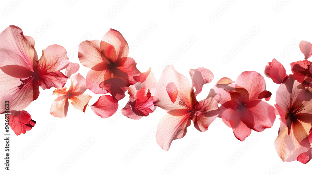 A Group of Pink Flowers on a White Canvas. Transparent Background.png A Group of Pink Flowers on a White Canvas. Transparent Background.png