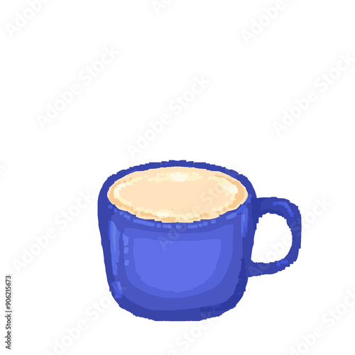 cup of hot milk pixel