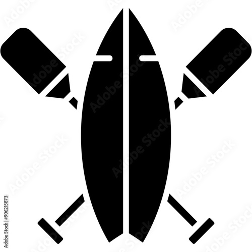 Water Paddleboarding Icon