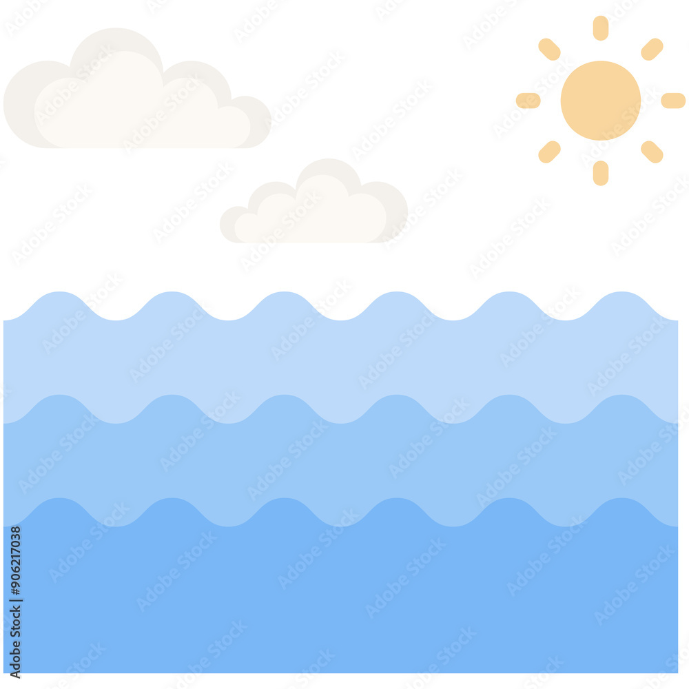 Lazy River Illustration Lazy River Illustration