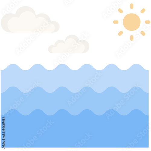 Lazy River Illustration