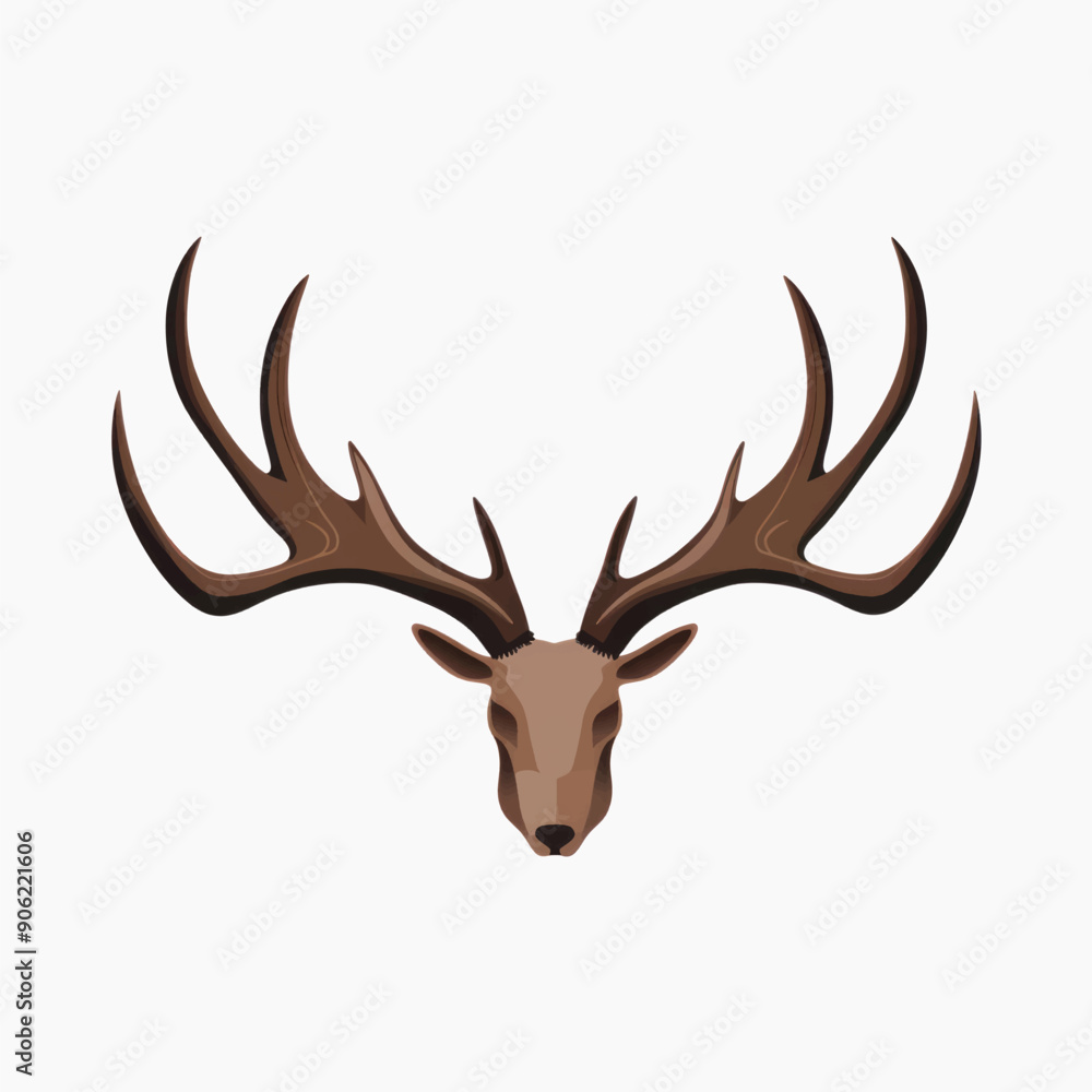 Minimalist deer antlers illustration Minimalist deer antlers illustration