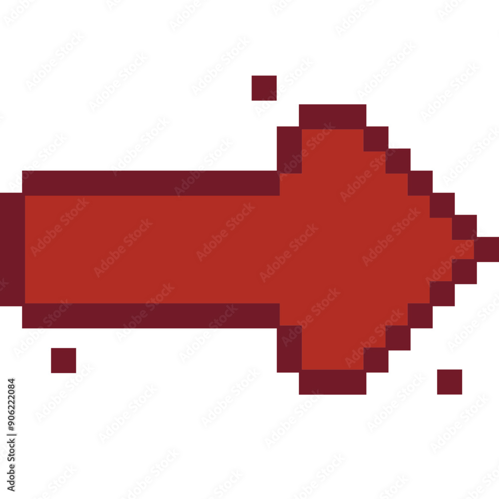 Obraz premium Next Arrow Pixel Art