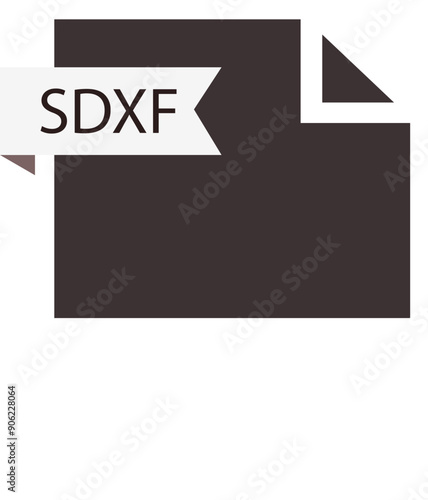 SDXF  File format icon roe color fill