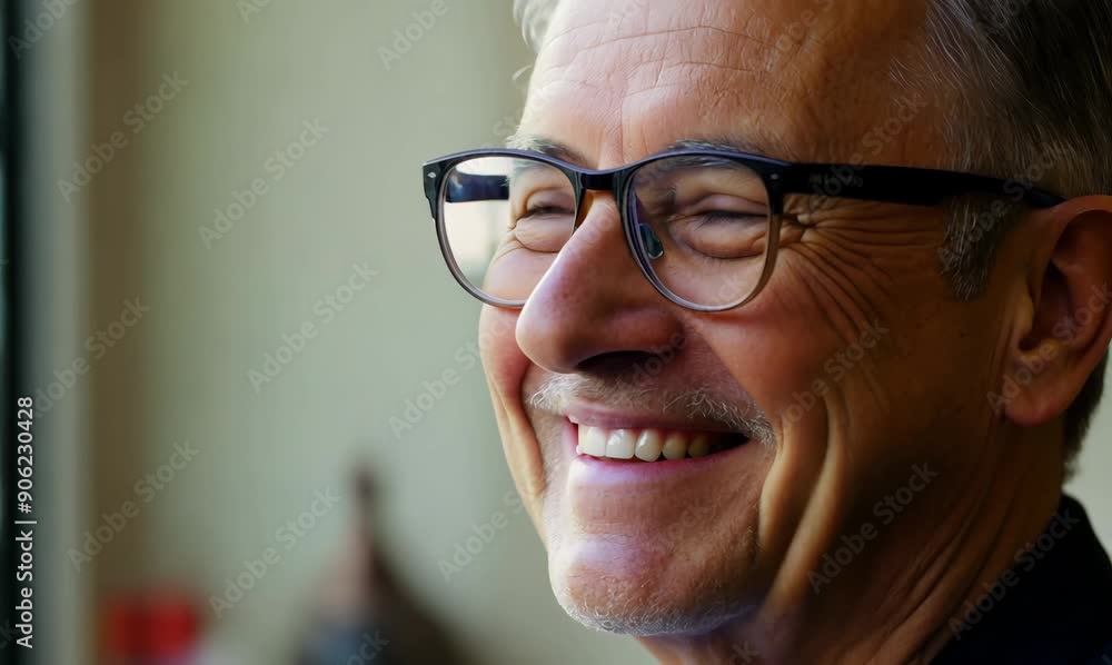 Portrait of a smiling senior businessman with eyeglasses looking at camera Portrait of a smiling senior businessman with eyeglasses looking at camera