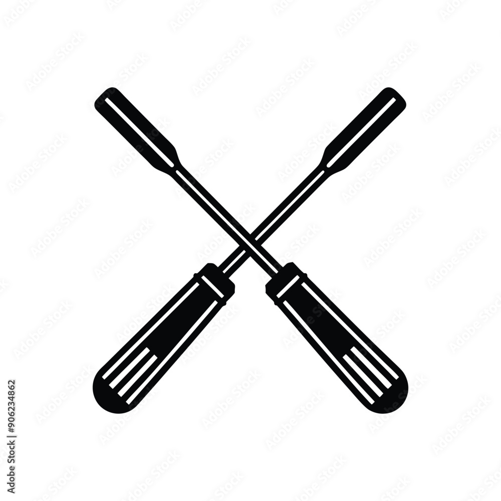 A silhouette of a Chisels Used for carving or cutting wood.
A silhouette of a Chisels Used for carving or cutting wood.