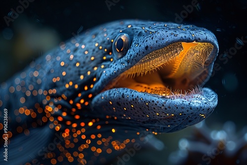 Striking Portrait of a Gulper Eel photo