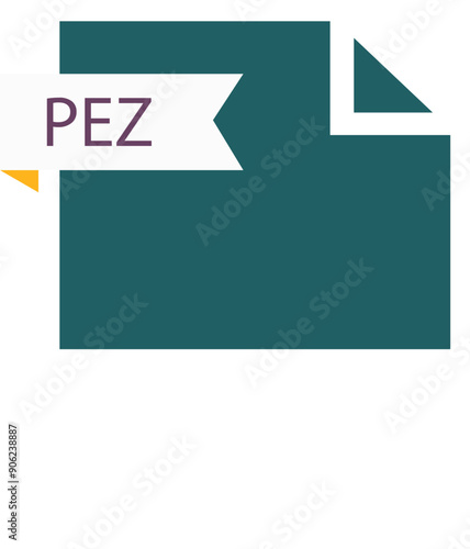 PEZ File format icon roe color fill