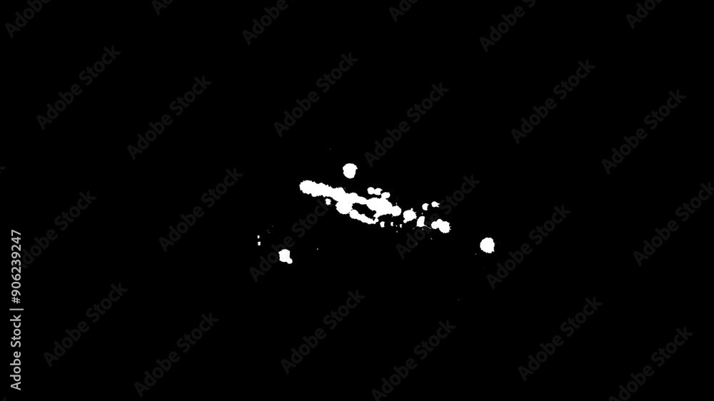 HandMade Brush Splash And Strokes animation with brush splashes appearing briefly HandMade Brush Splash And Strokes animation with brush splashes appearing briefly