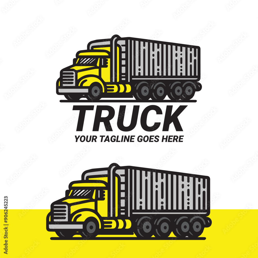 Minimalist Truck Logo for Transportation Business Minimalist Truck Logo for Transportation Business