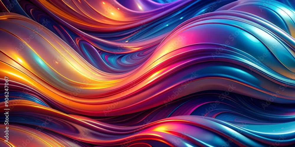 Liquid Abstract Pattern Background Of Space Curves AI-Created Content Liquid Abstract Pattern Background Of Space Curves AI-Created Content