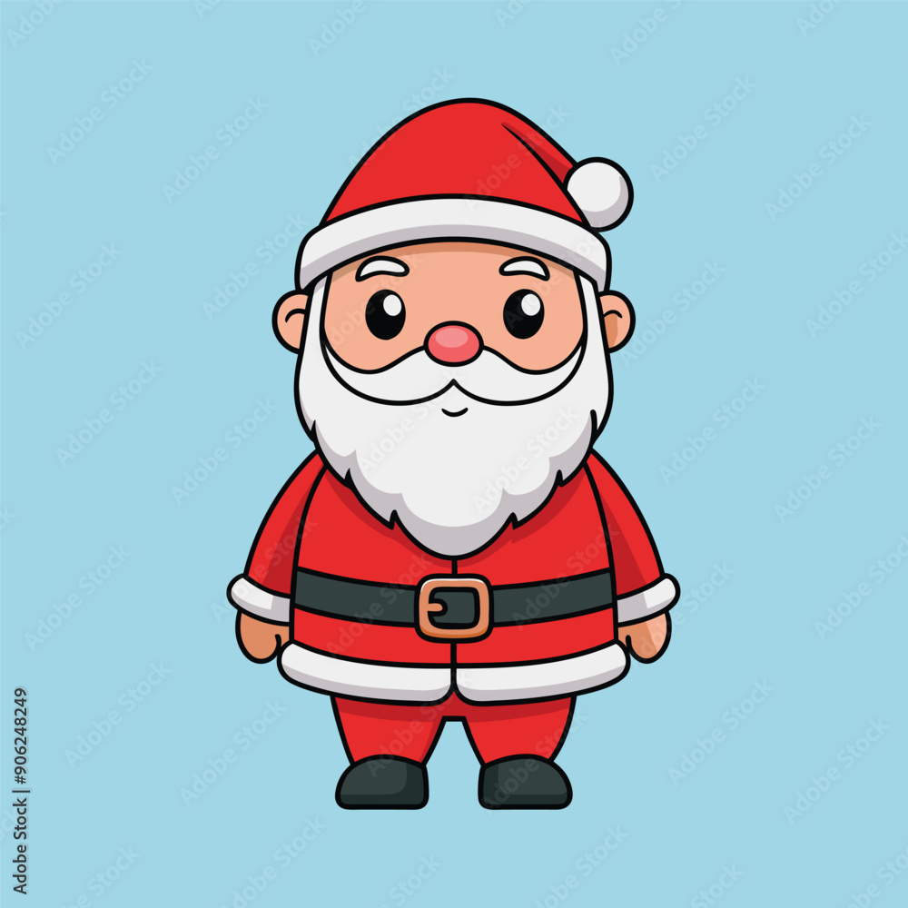 Cute Santa Clause vector flat illustration design Cute Santa Clause vector flat illustration design