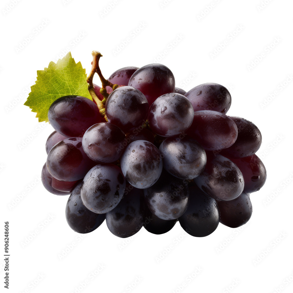 Fototapeta premium red grapes isolated on white