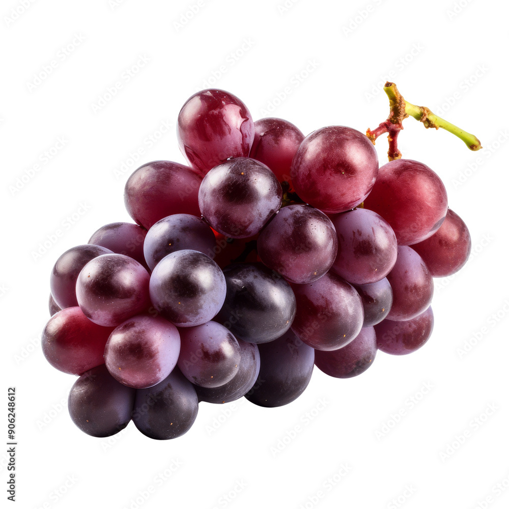 Fototapeta premium red grapes isolated on white