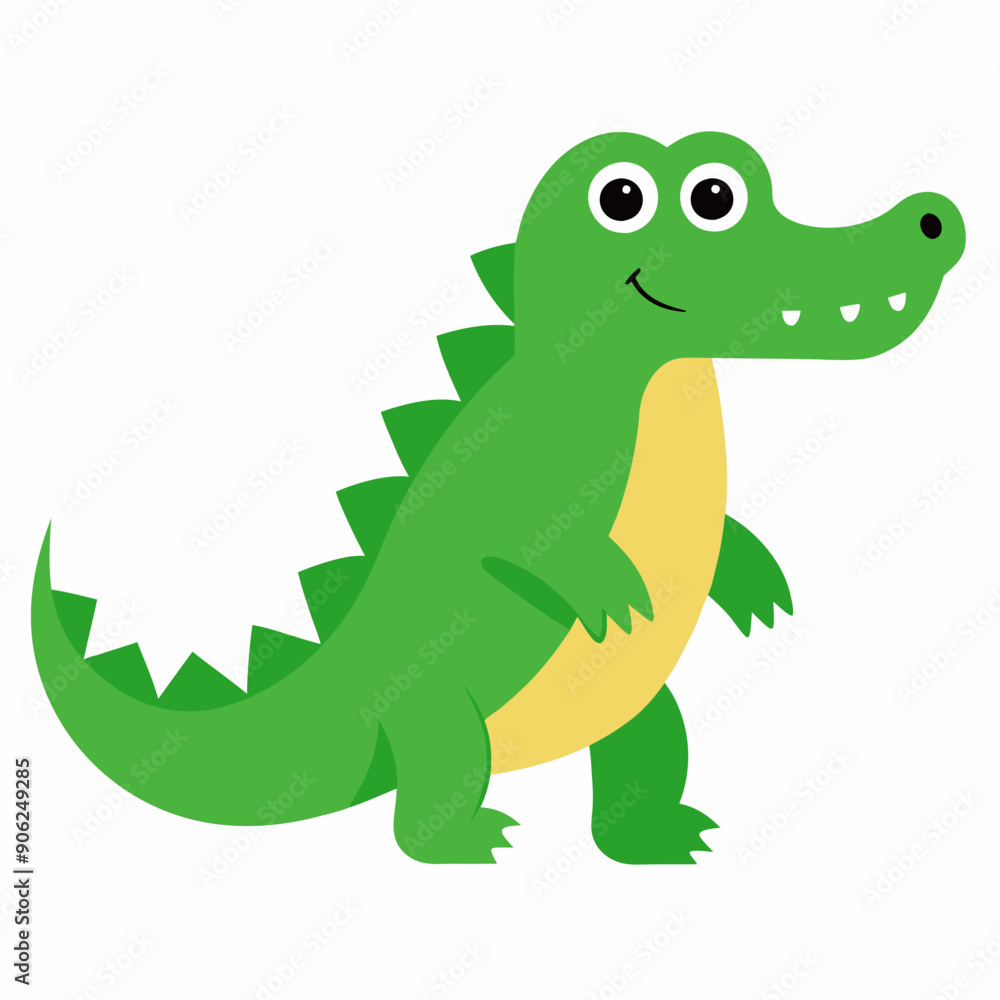 Cute Crocodile Vector Illustration Cute Crocodile Vector Illustration