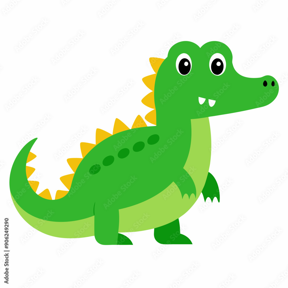 Cute Crocodile Vector Illustration Cute Crocodile Vector Illustration