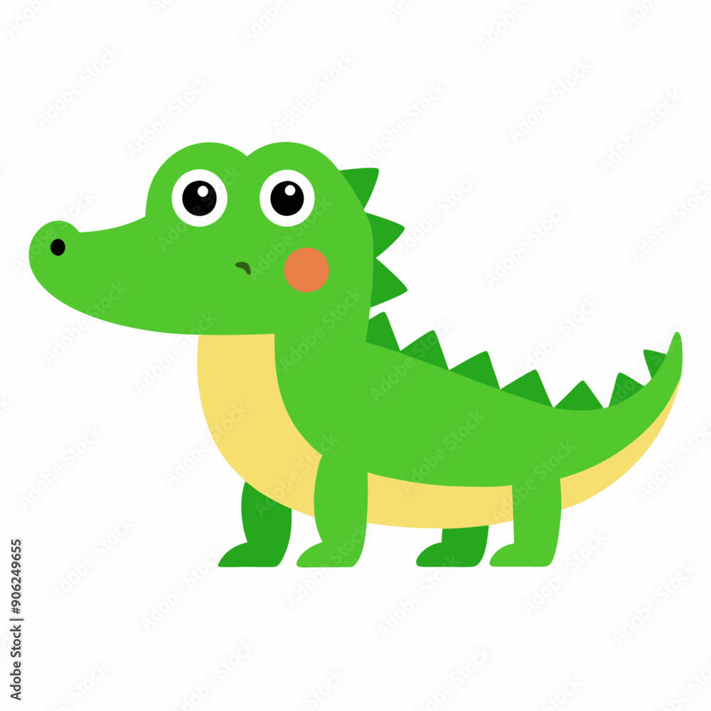 Cute Crocodile Vector Illustration Cute Crocodile Vector Illustration