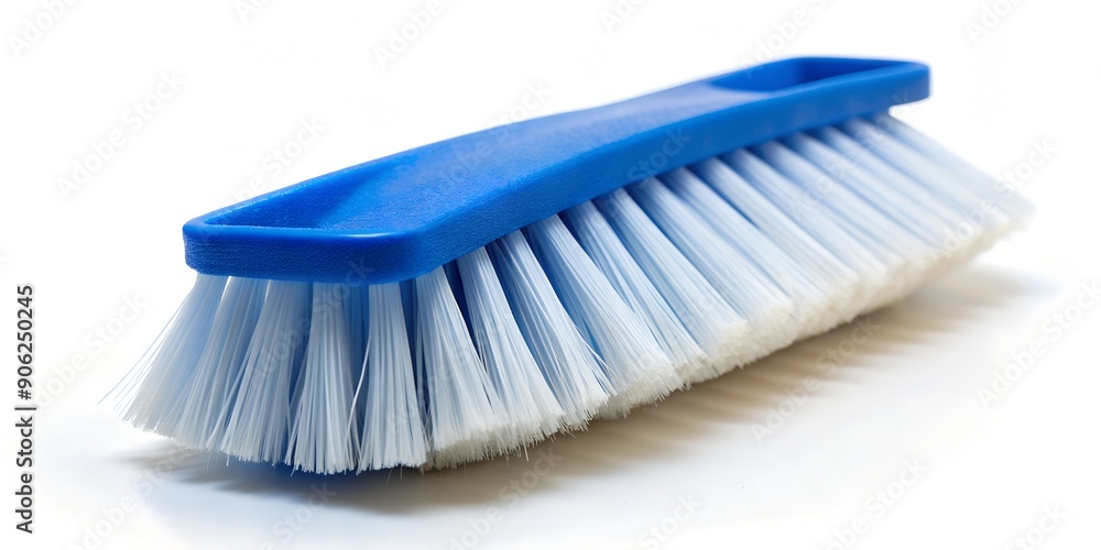 A small blue dust cleaning brush with white bristles AI-Created Content A small blue dust cleaning brush with white bristles AI-Created Content