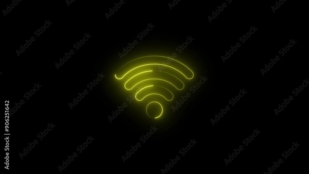 Animated wifi hotspot icon, Wireless technology concept, sign. Animated wifi hotspot icon, Wireless technology concept, sign.