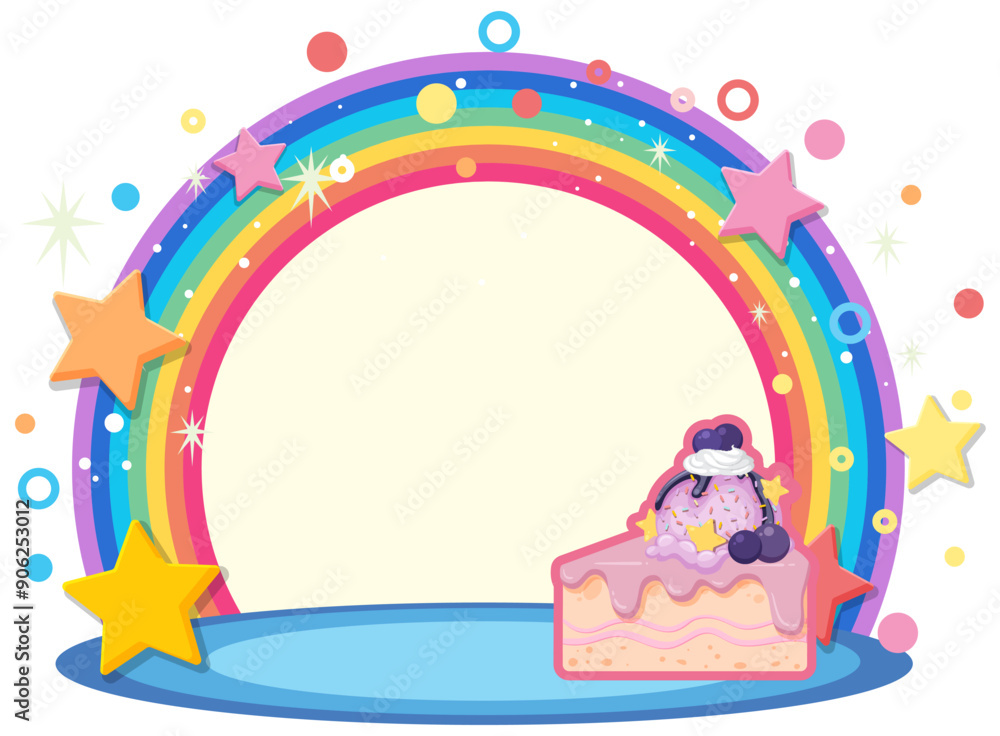 Rainbow and Cake Celebration Rainbow and Cake Celebration