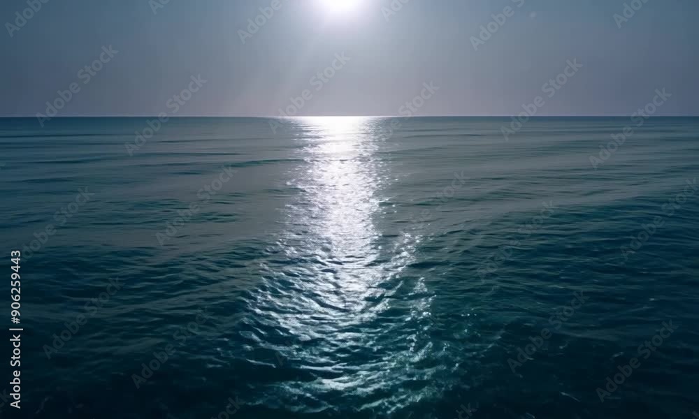 Ocean at Sunset with Sun Reflection Ocean at Sunset with Sun Reflection