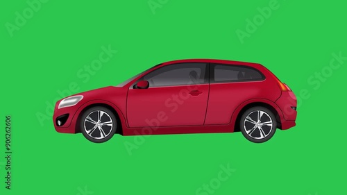 Realistic Car Moving Looping Video 