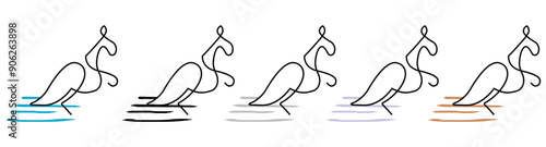 Kangroo icon set.eps