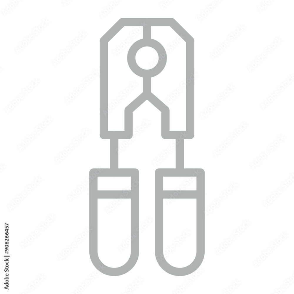 Crimping Vector Line Grey Icon Design Crimping Vector Line Grey Icon Design
