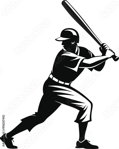 baseball player silhouette