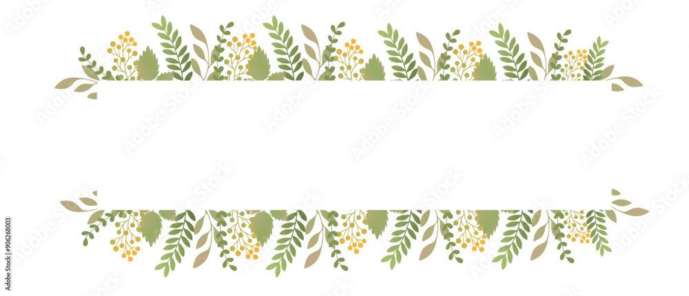 Leaf frames for wedding invitations and greeting card decorations, natural feel frames Leaf frames for wedding invitations and greeting card decorations, natural feel frames