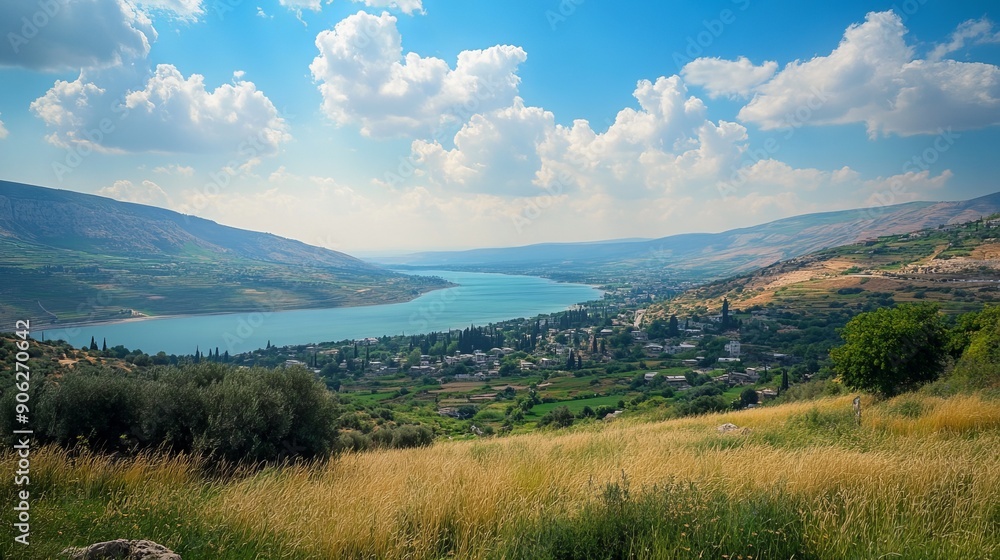 The landscape of Israel's Galilee in the summer. The landscape of Israel's Galilee in the summer.