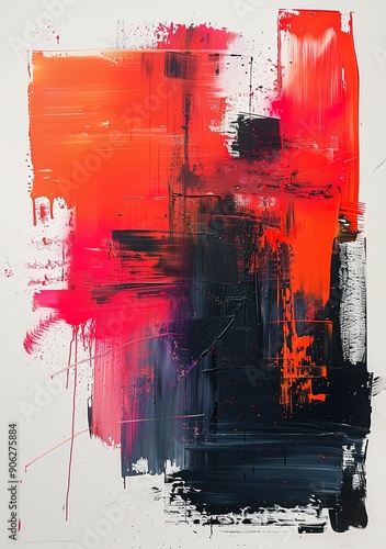 abstract representation of a relationship with too much intimacy, contemporary abstract art