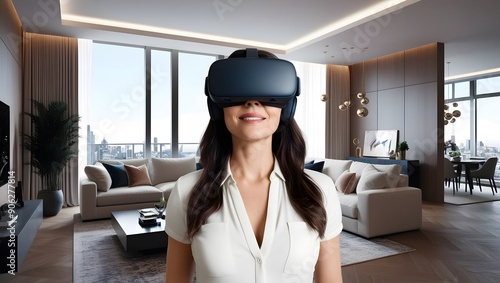 Virtual Reality Experience Hypermodern Luxury Living Room photo