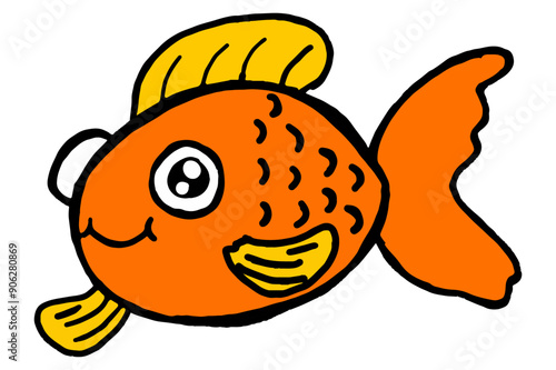  Cute Cartoon Character a fish
