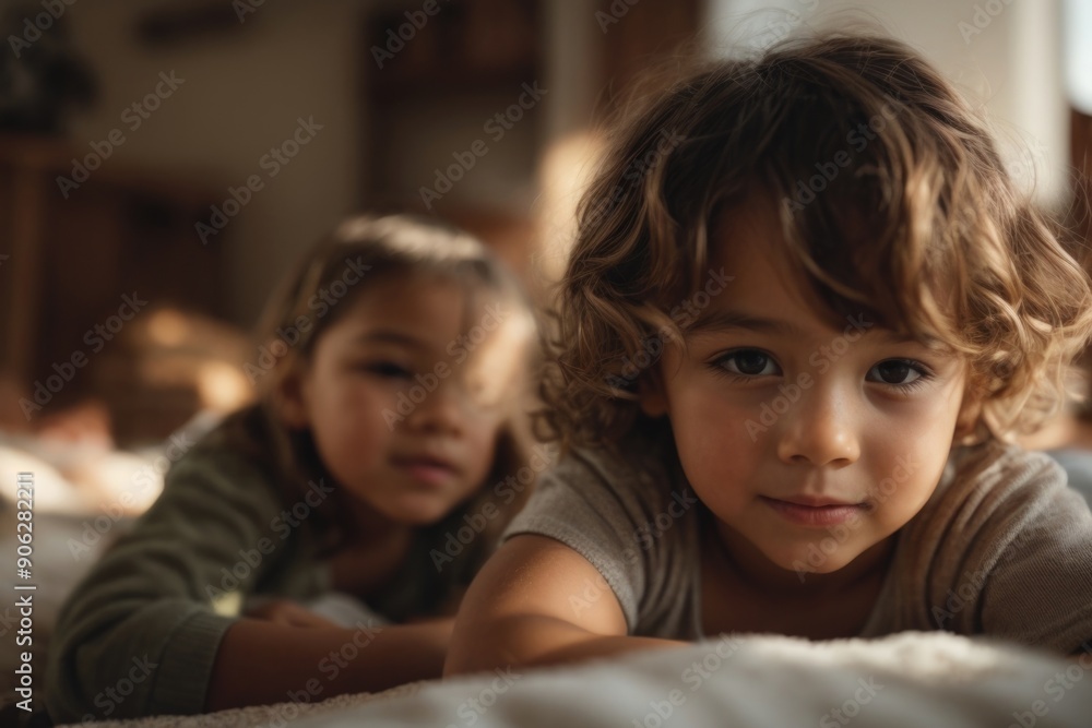 Children playing together at home Children playing together at home