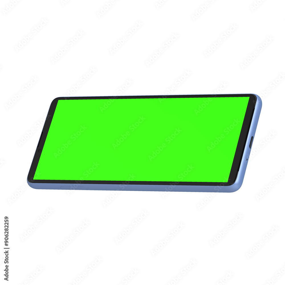 Greenscreen display front of phone mockup Greenscreen display front of phone mockup
