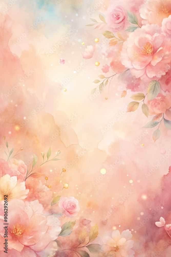 Soft pastel floral background. Soft pastel floral background.