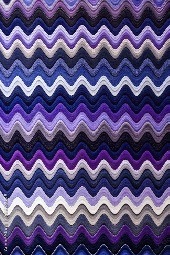 Wavy purple and white zigzag pattern with a textured look. Wavy purple and white zigzag pattern with a textured look.